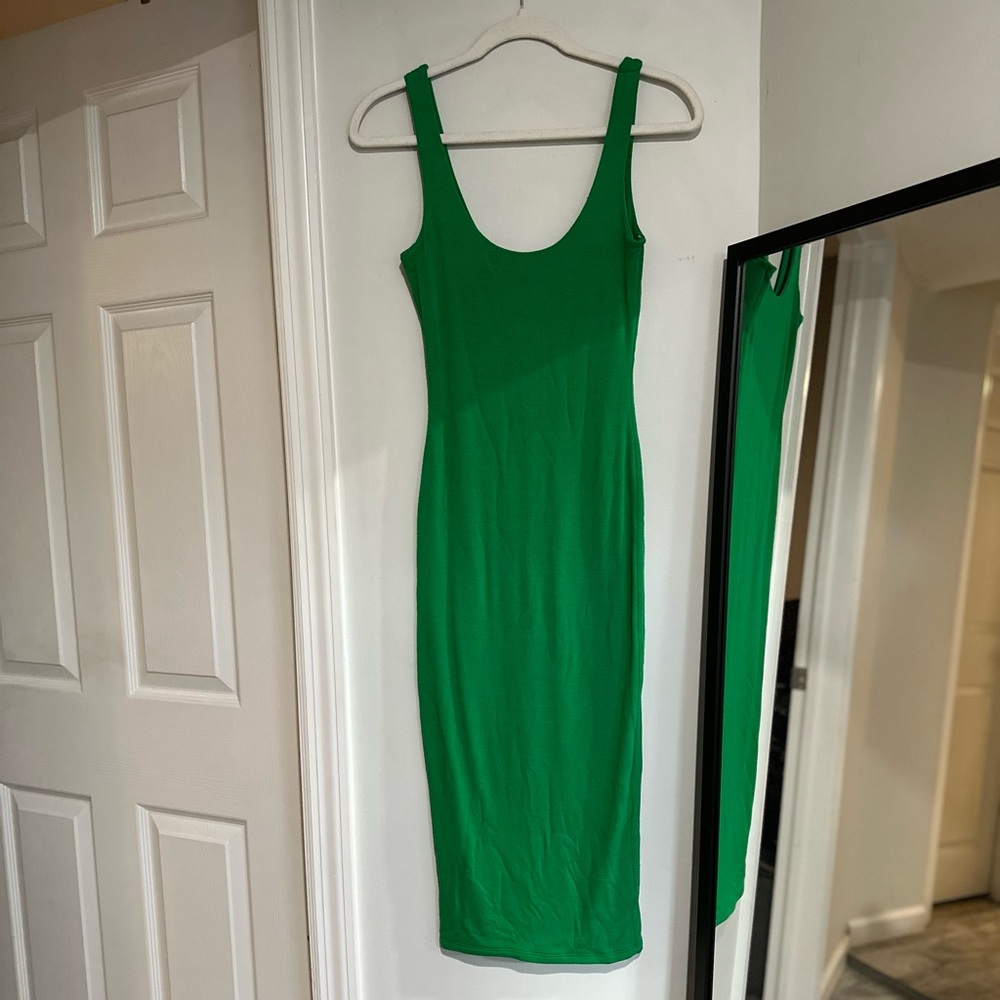 Gorgeous “ Sabora” Green Soft Midi Dress